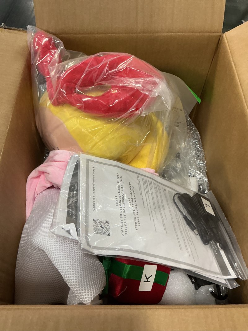 Condition photo showing Good Condition for Grinch 4 ft Dr Seuss Cindy Lou Who Musical Animatronic Christmas Decoration