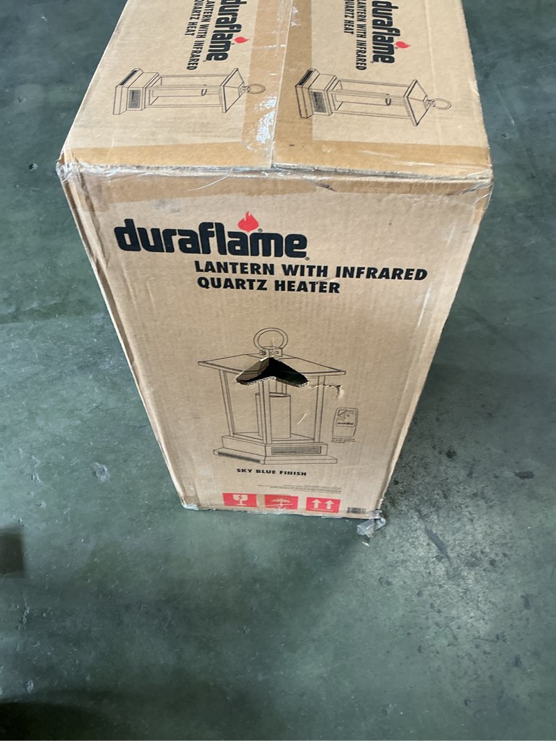 Condition photo showing New/Like New for LANTERN WITH INFRARED QUARTZ HEATER (blue) 