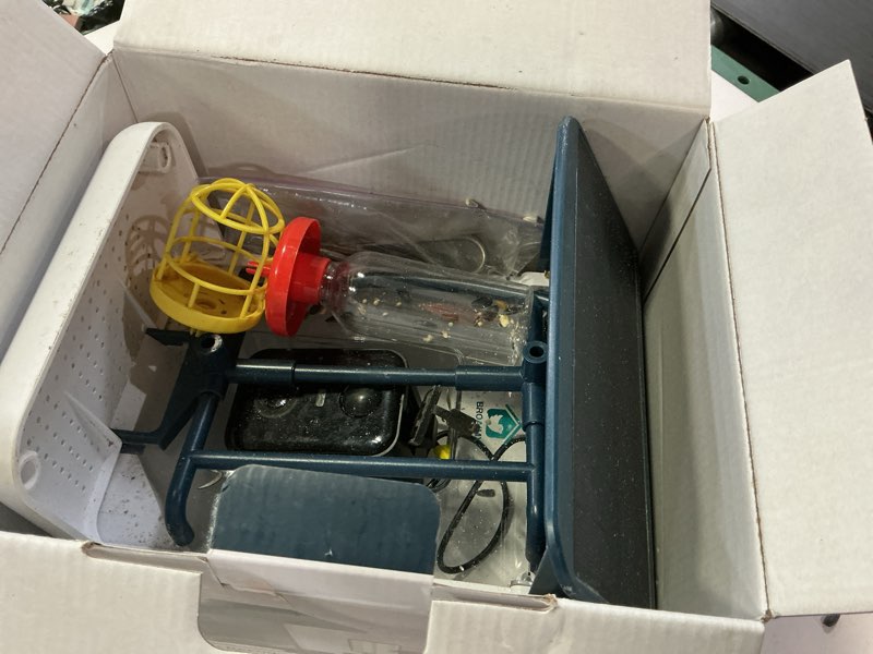 Condition photo showing As Is for bird feeder with camera-2k hd & full color night vision, free ai forever for 1,1000+ species identification, solar powered wireless outdoor, includes 64gb tf card, two-way audio, app alerts free ai-deep blue