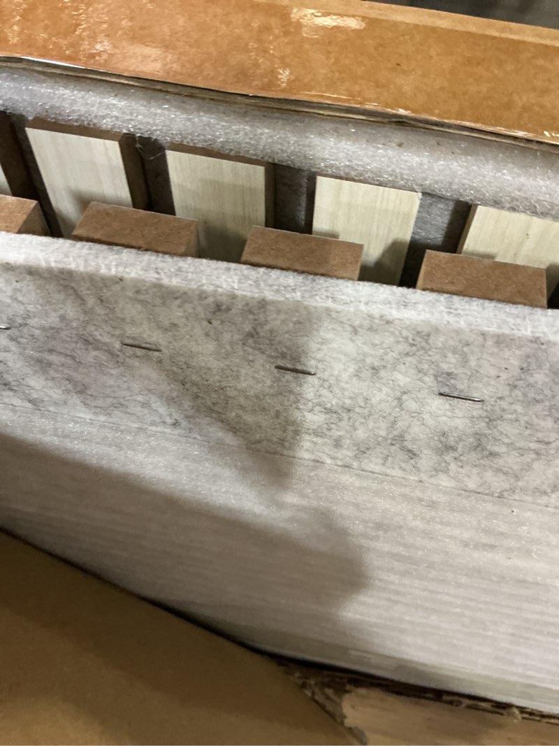 Condition photo showing Good Condition for art3d 2 wood slat acoustic panels for wall and ceiling - 3d fluted sound absorbing panel with wood finish - white elm 2pcs - 47.2?23.6in. white elm