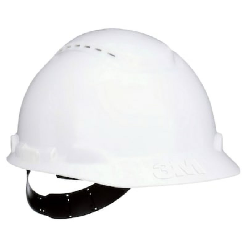 3m type i vented white hard hat