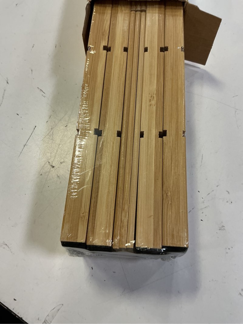Condition photo showing New/Like New for spaceaid bamboo kitchen organizer drawer dividers, expandable(17-22 in), 17"l x 0.6"w x 2.6"h