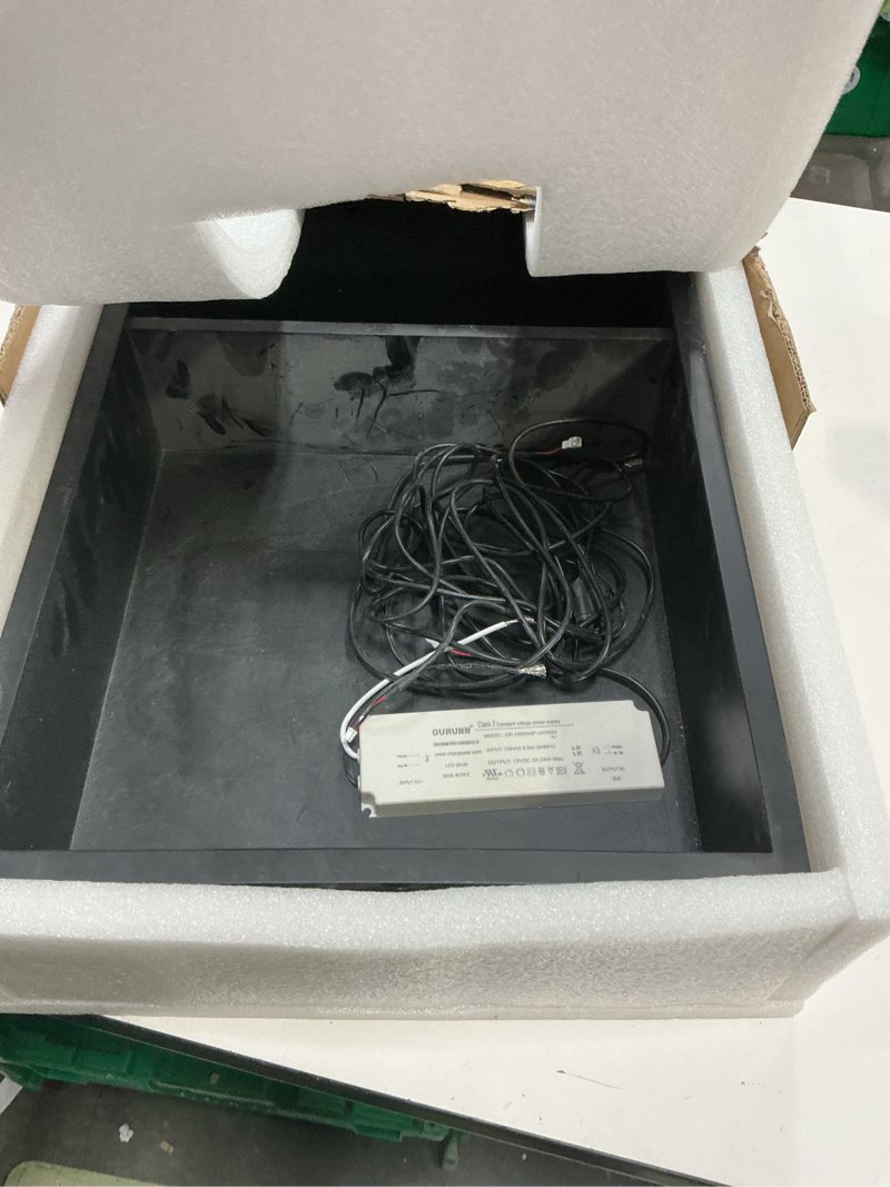 Condition photo showing Good Condition for hasipu 2 tier design matte black 12 * 24 shower niche, bathroom niche for shower wall with rgb led light, modern no tile needed niche bathroom wall shelf for bath products rgb 12*24
