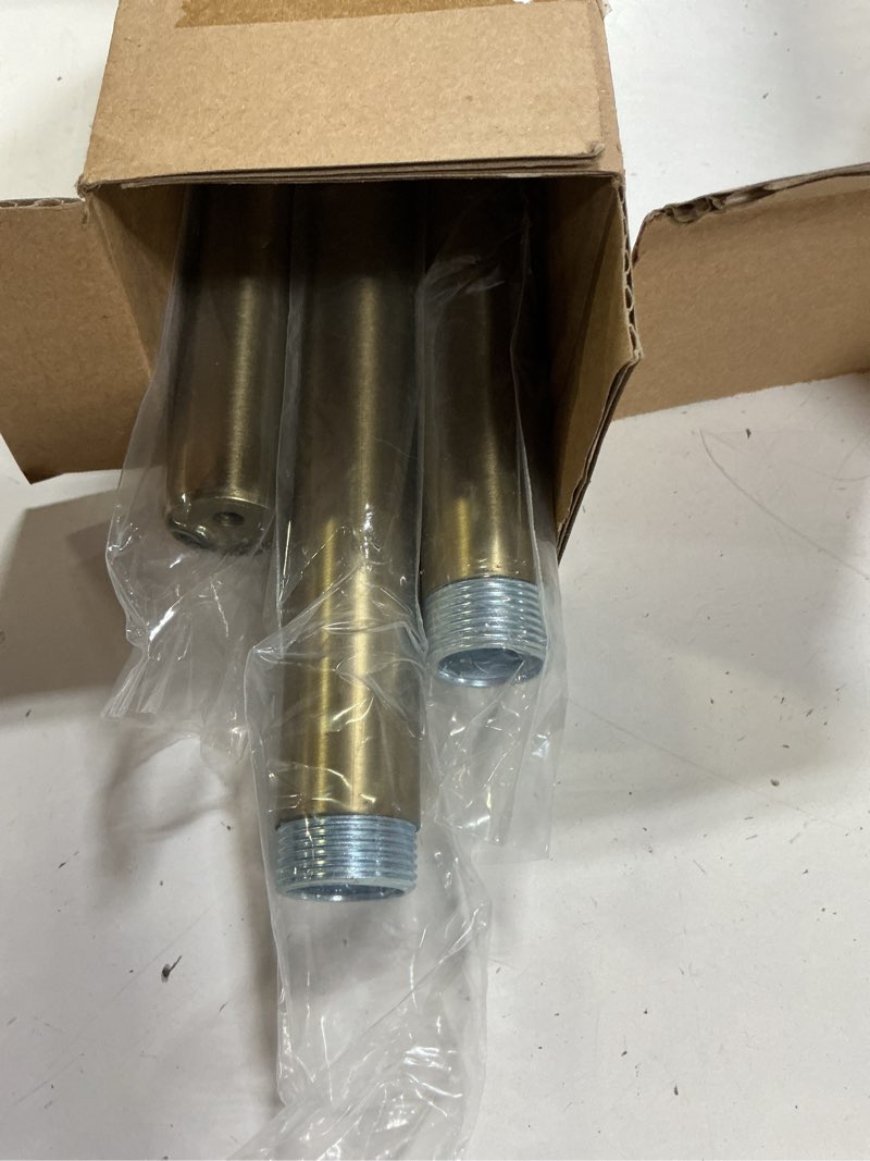Condition photo showing Good Condition for lootkell warm gold curtain rods for windows 28 to 48 inches adjustable length heavy duty 1" diameter brass window curtain rod with solid metal finials for outdoor farmhouse bedroom kitchen living room warm gold 16"-60"|1 pack