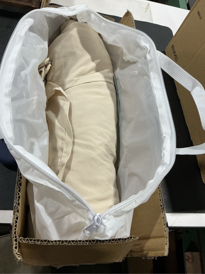 Condition photo showing Good Condition for Bed Tent Twin Size - Privacy Sleeping Space with Blackout Design, Breathable Portable Indoor Floor Bed Tent for Toddler Transition? Cottage Drafty Room Floor use Beige 75x39x49" (Suggested for Twin)