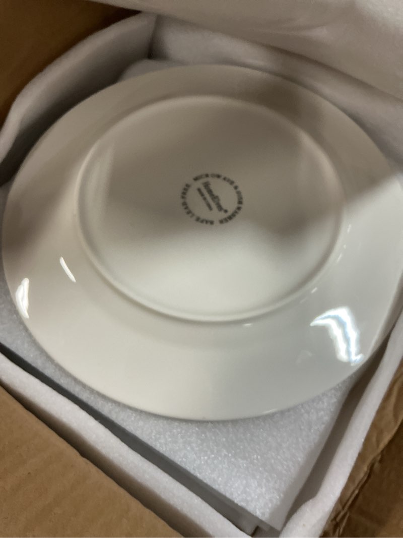 Condition photo showing New/Like New for dinner plates, ceramic plates set of 6, kitchen plates microwave safe, white plate dessert blue floral plate porcelain (blue rose, 10.5 inch) blue rose 10.5 inch