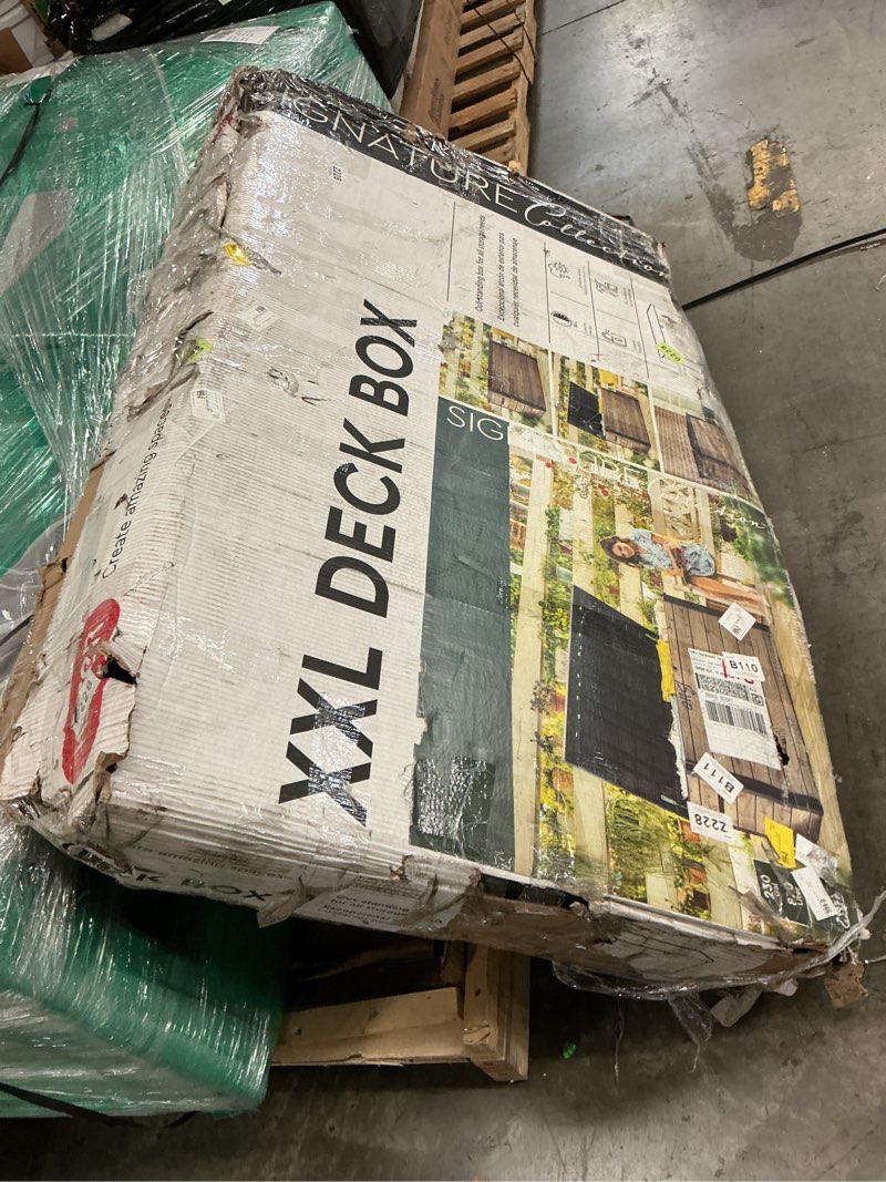 Condition photo showing As Is for keter xxl deck box