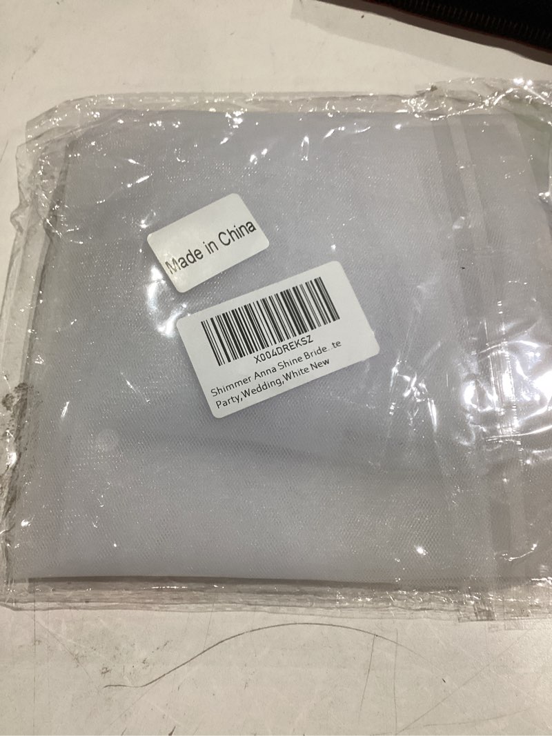 Condition photo showing Good Condition for Bride?to?Be Veil – White Bachelorette Party Accessory – Spun Net One?Size