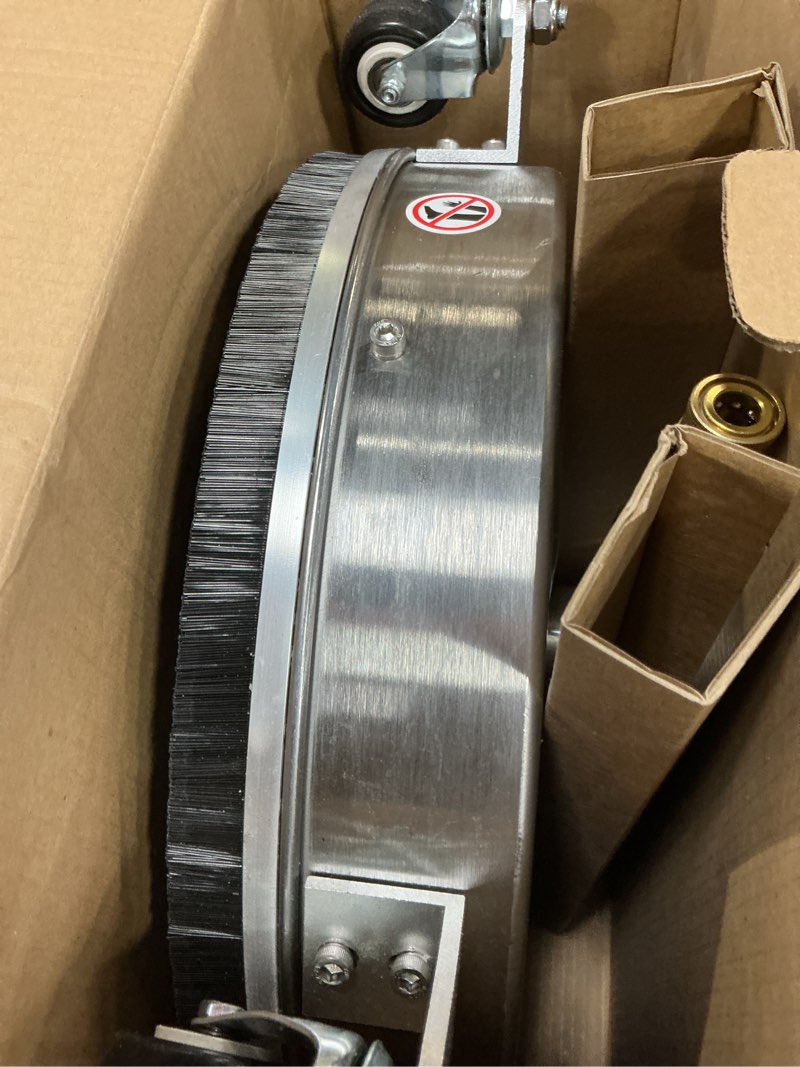 Condition photo showing Good Condition for Westinghouse Universal 16.5” Pressure Washer Surface Cleaner Attachment - Stainless Steel - 4400 Max PSI, 1/4” Connector - for Gas and Electric Pressure Washers 16.5" Stainless Steel Surface Cleaner