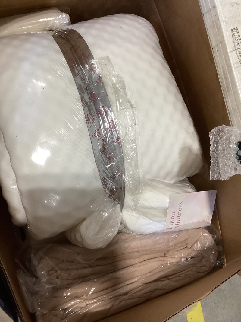 Condition photo showing Good Condition for zonli japanese floor mattress futon mattress king size, 4" thicken roll up tatami mat 100% cotton washable cover, portable & foldable floor bed mattress for sleeping, dormitory, adult kids, coffee coffee king (80"l x 76"w x 4"th)