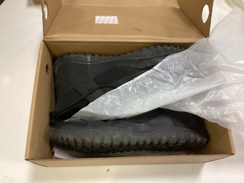 Condition photo showing As Is for HOBIBEAR Barefoot Minimalist Shoes Womens Mens | Zero Drop | Wide Width knit boots 7 Wide Women/6 Wide Men Black