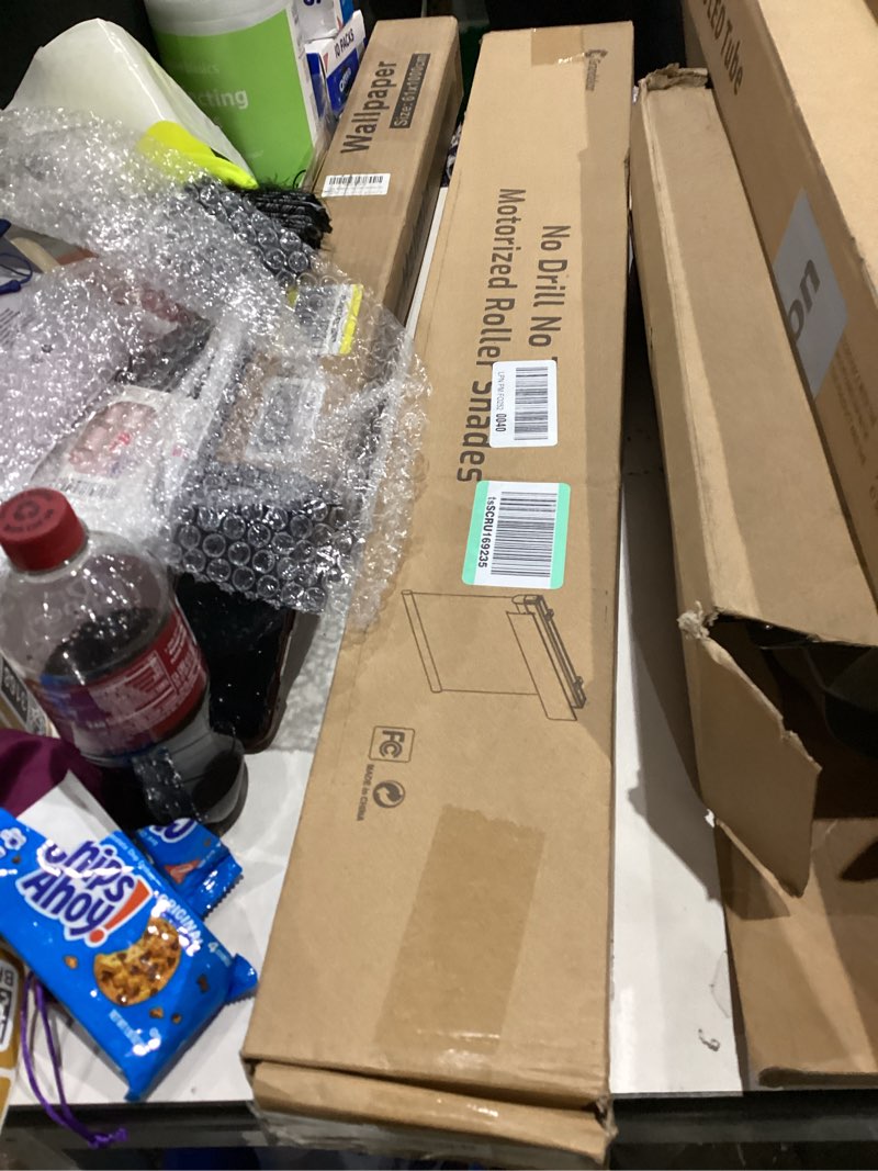 Condition photo showing New/Like New for Grandekor No-Drill No Tools Motorized Blinds with Remote | 30x72 White Electric Blackout Smart Roller Shade/APP/Voice Control-for Home Office, Living Room Blackout-white 30"W x 72"H