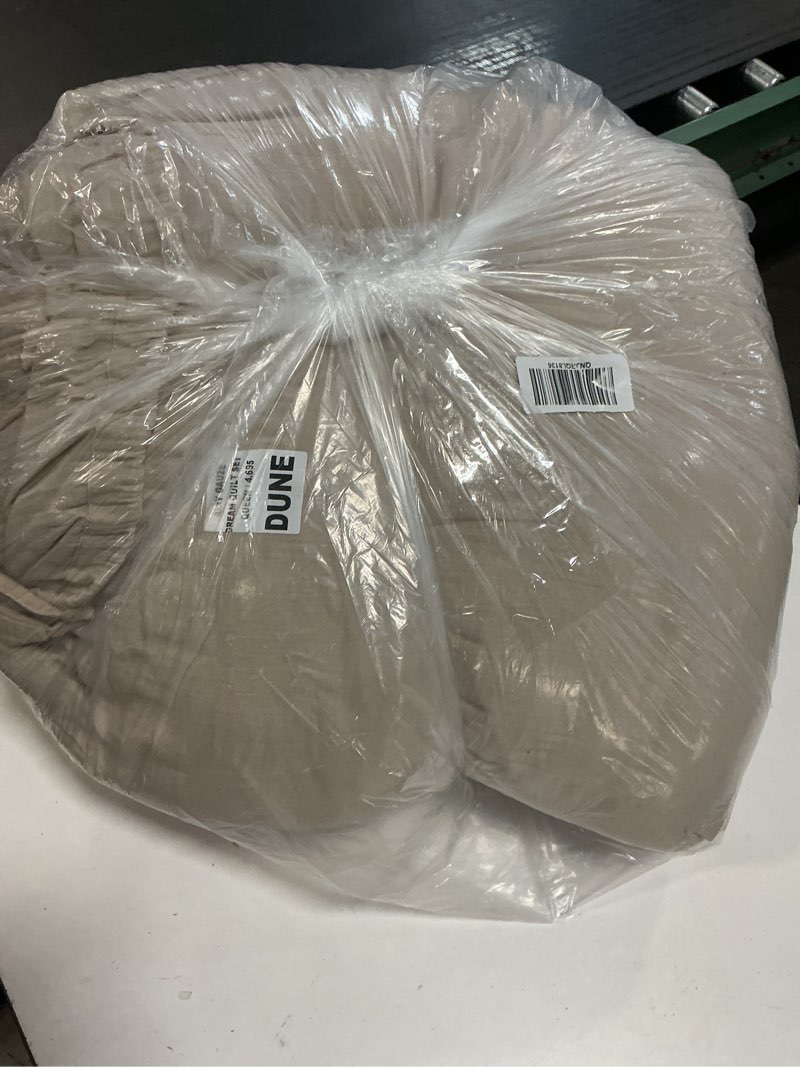 Condition photo showing Good Condition for organic cotton gauze dream quilt set, full/queen, dune