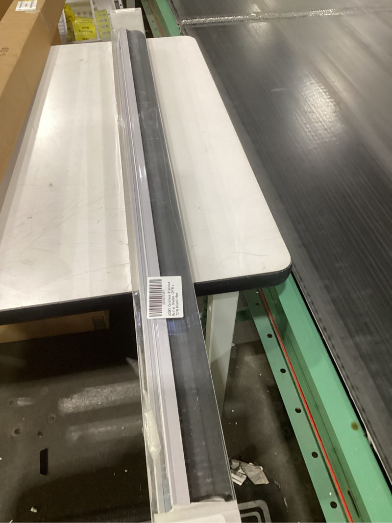 Condition photo showing New/Like New for AOSKY Cordless Roller Shades Blackout Blinds for Windows Room Darkening Rolled Up Shades with Spring System, UV Protection Window Shades Door Blinds for Home and Office (39" W x 72" H, Black) 39"W x 72"H Black