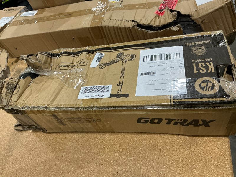 Condition photo showing Good Condition for gotrax ks1 kids kick scooter, led lighted wheels and 3 adjustable height handlebars, lean-to-steer & widen anti-slip deck, 3 wheel scooter for boys & girls ages 2-8 and up to 110 lbs purple