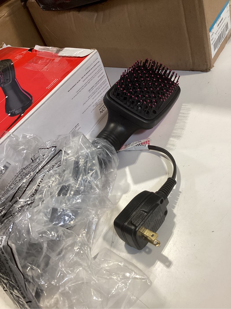 Condition photo showing Good Condition for revlon one-step hair dryer and styler, all-in-one hair brush straightener for salon-quality smooth & straight styles, black 1 count (pack of 1) black