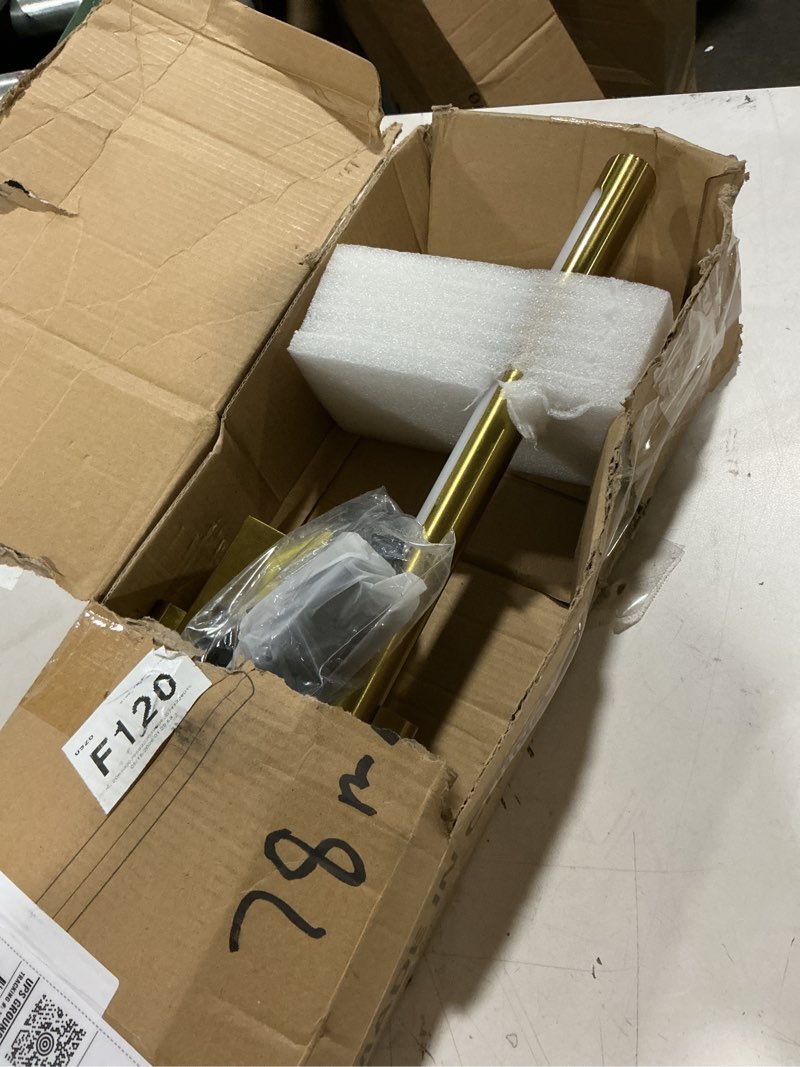 Condition photo showing As Is for tassuowell picture light battery operated with remote, 3cct dimmable picture light for paintings, brass rechargeable 24 inch battery operated wall sconce for art lighting gallery portrait artwork 23.6inch brass