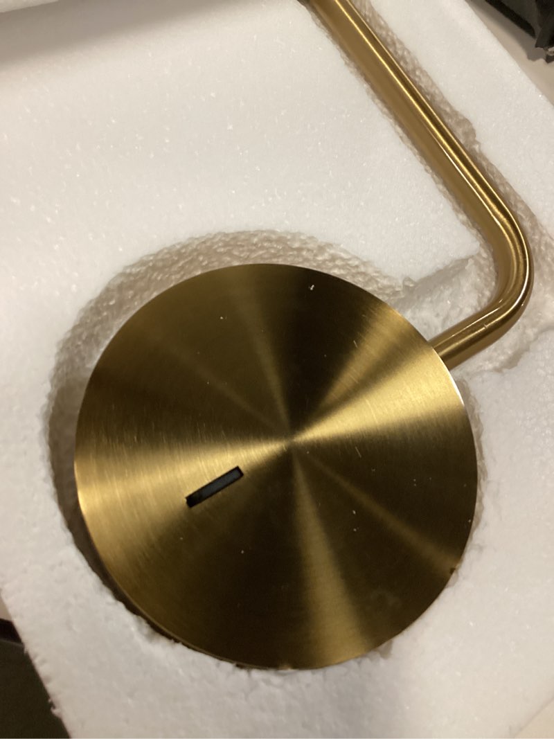 Condition photo showing New/Like New for zerouno wall mounted led reading light for bedroom hardwired wall sconce with switch on/off modern 3000k swing arm bedside wall mount lamp (antique bronze) gold