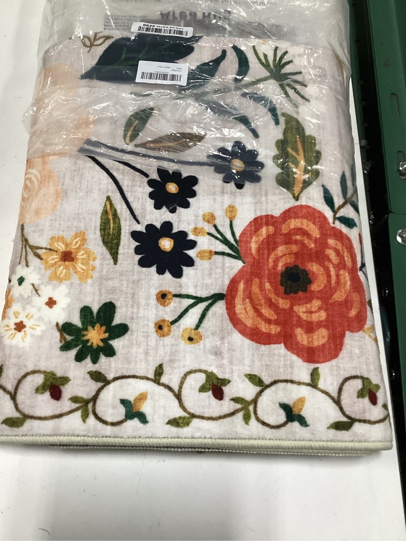 Condition photo showing New/Like New for rugcomf runners for hallways kitchen runner rug non slip 2'x 10' long washable rugs with rubber backing soft floral carpet runner for hallways, kitchen, laundry, bedroom, bathroom(beige)