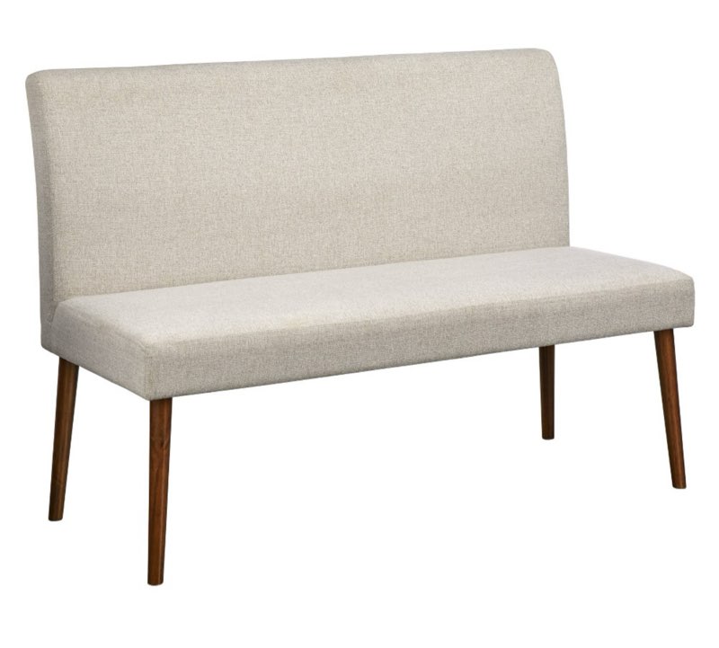 Ripton Armless Loveseat Cream - Buylateral: Mid-Century Modern, Upholstered, 2-Seater Dining Sofa