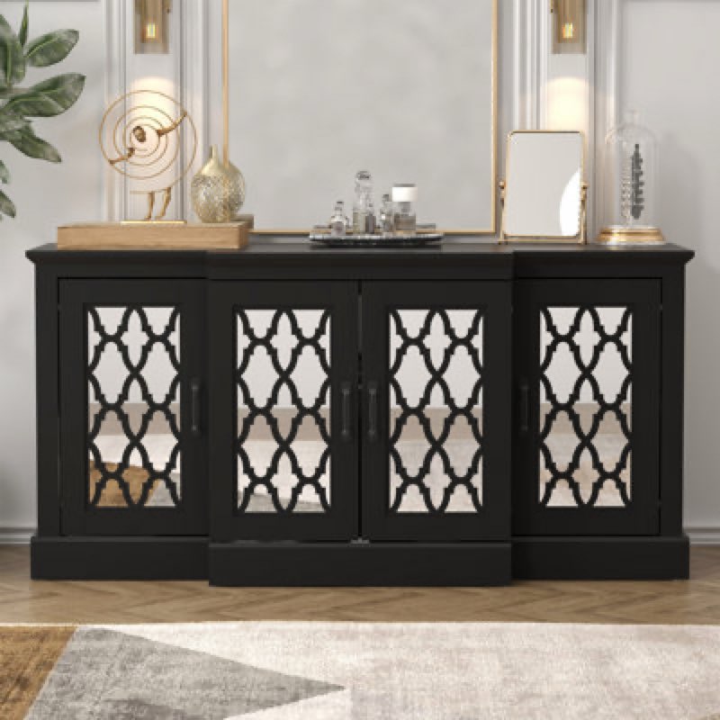 Wide accent sideboard black wayfair 