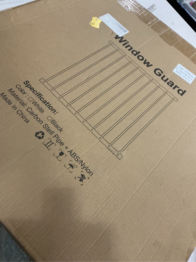 Condition photo showing As Is for Fairy Baby Window Guards for Children, Adjustable Wide Child Safety Window Guard Prevents Accidental Falls, Home Security Childproof Interior Bar Guard for Windows Wide 61.41" - 86.61"(3 Panels) 3 Piece (61.41"-86.61")