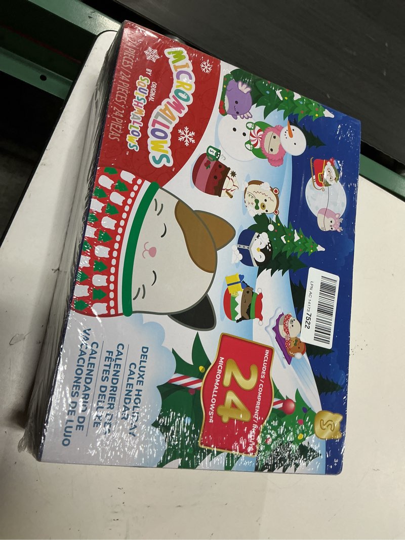 Condition photo showing New/Like New for squishmallows original 24-day micromallows holiday plush advent calendar