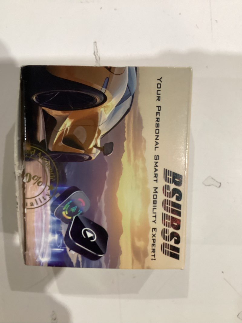 Condition photo showing New/Like New for Wireless CarPlay Adapter, 2026 Upgraded Wired to Wireless for Apple CarPlay & Android Auto, Mini USB Design Car Play Adapter with Type-C Extension, Plug and Play, Stable Connection & No Latency White