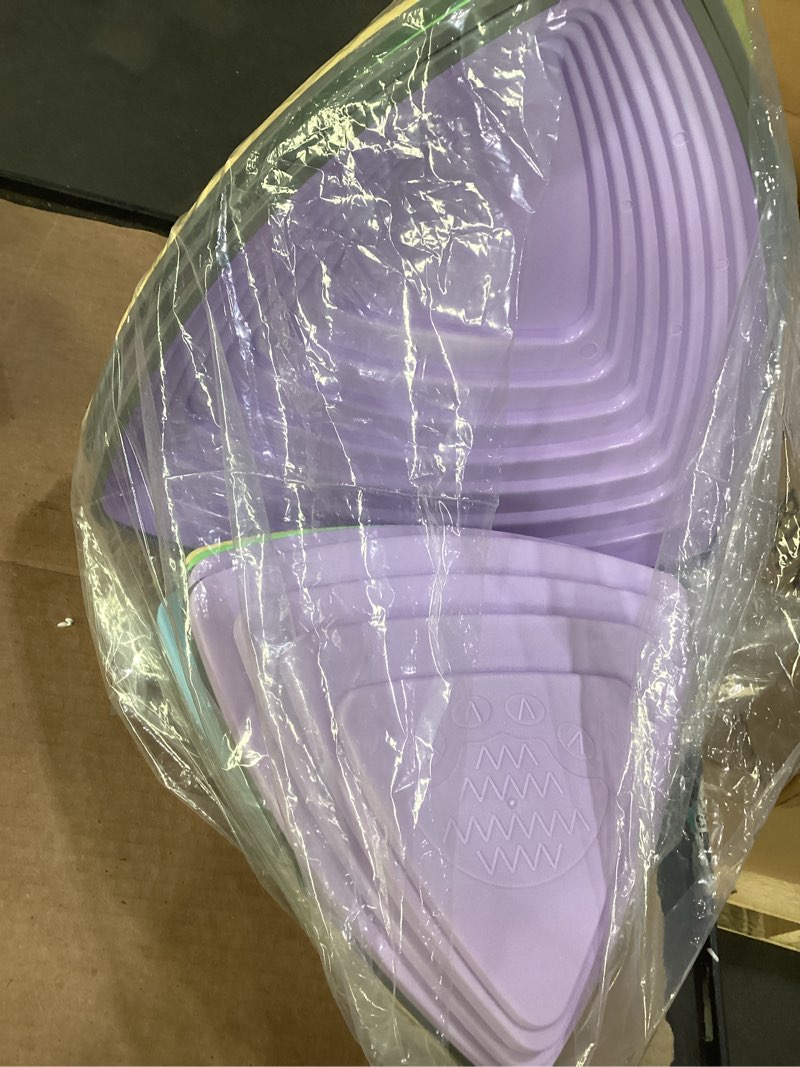 Condition photo showing New/Like New for kids balance stepping stones multicolor triangular non-slip toddler stepping stones for balance coordination ages 3-8 years multicolor