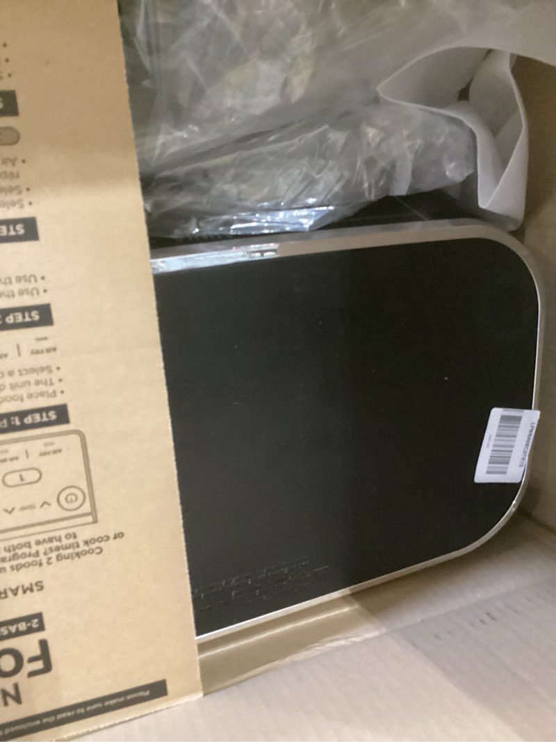 Condition photo showing As Is for ninja foodi air fryer | 6-in-1 with 10-qt dualzone baskets | smart finish to cook 2 foods at once | air fry, broil, roast, dehydrate, keep warm & bake | 450° f |xl capacity | black | dz302 10qt black