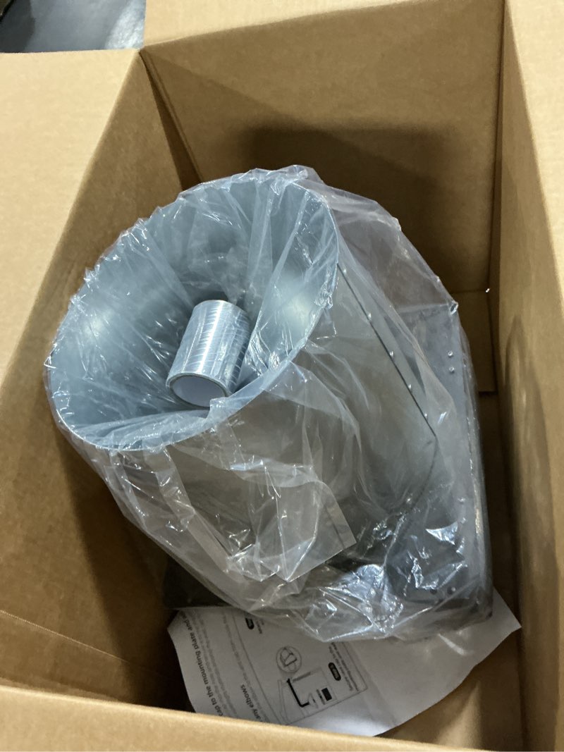 Condition photo showing Good Condition for 8 Inch Wall Vent Hood Wall Exhaust Vent Cover Outdoor Hooded Wall Vent with Screen and Damper,Wall Vent Cover Cap Exterior Air Exhaust for Kitchen Range Hood HVAC Duct Dryer Vent,Galvanized Steel 8 Inch Black