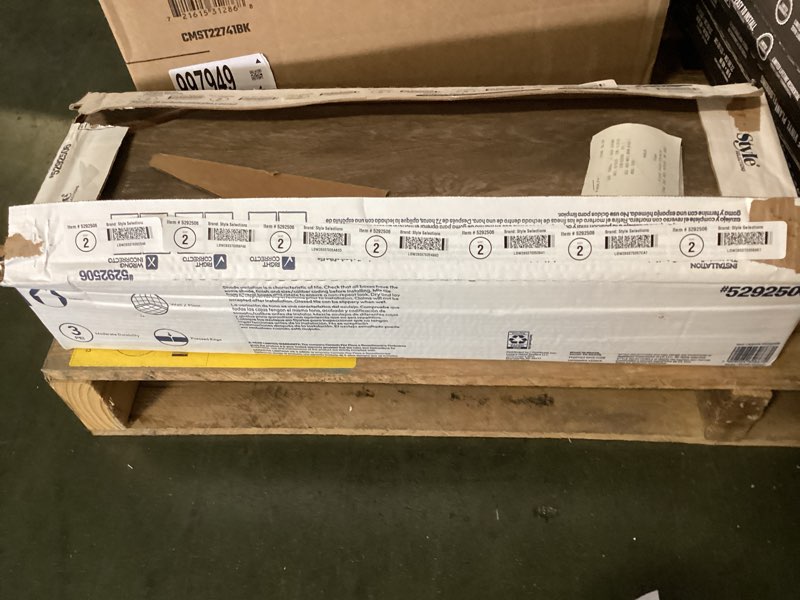 Condition photo showing item condition for Style Selections Style Maple Brown Brown 8-in x 24-in Glazed Ceramic