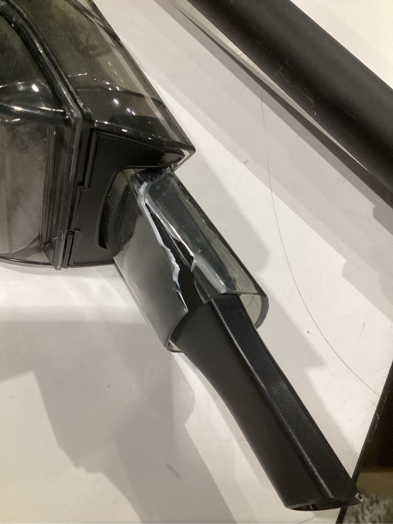 Condition photo showing As Is for (used,damaged, incomplete parts)eureka rapidclean pro cordless vacuum cleaner for hard floors, lightweight stick vacuum led headlights, convenient stick and handheld vac, green, nec285gr green nec285gr