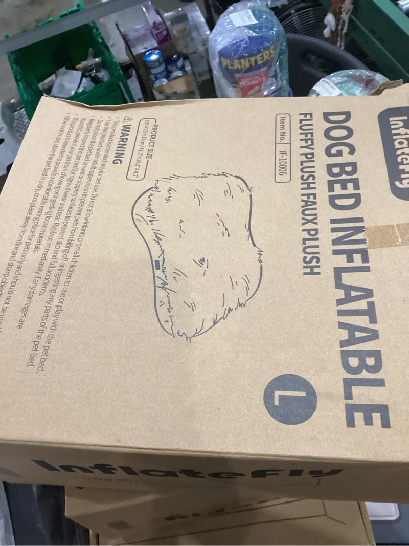 Condition photo showing New/Like New for Dog Bed Washable Pet Bed with Waterproof Air Mattress (Fluffy Plush, L-41.3x29.5x4.7in) L-41.3x29.5x4.7in Fluffy Plush