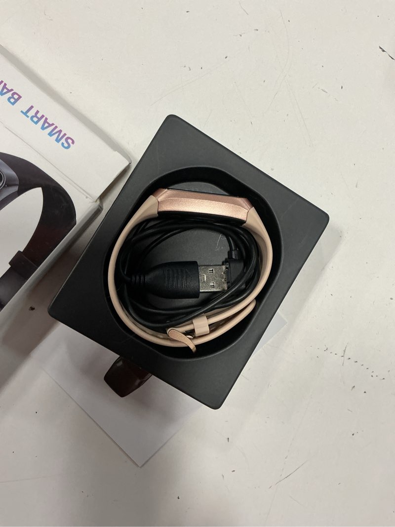 Condition photo showing Good Condition for fitness tracker with step counter/calories/stopwatch, activity tracker, health tracker with heart rate monitor, sleep tracker,1.10''amoled touch color screen, pedometer watch for women men pink
