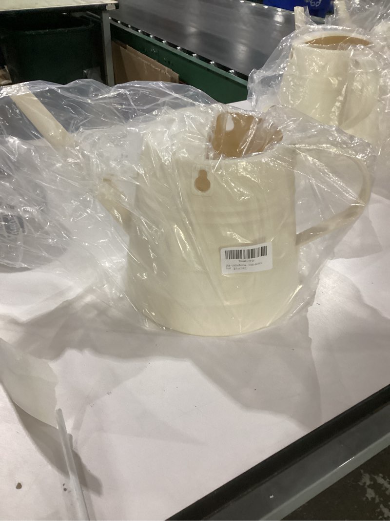 Condition photo showing New/Like New for 1 Gallon Watering Can Outdoor, Plastic Water Can for Plants with Comfort Grip Handle, Detachable Sprinkler Head Green