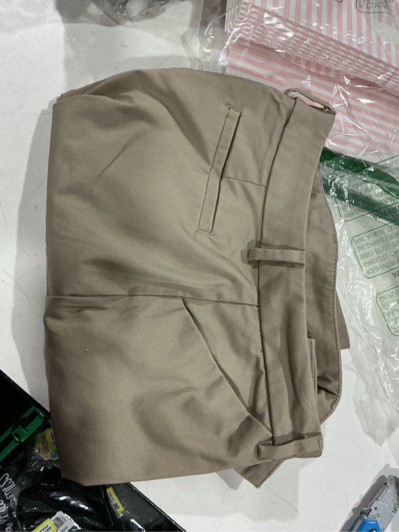 Condition photo showing Good Condition for lee womens relaxed fit wrinkle free straight leg pants, flax, 10 short us