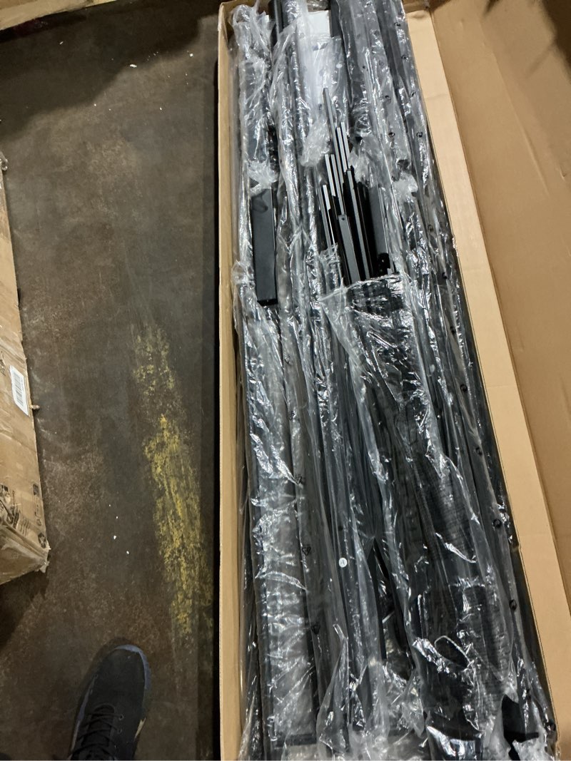 Condition photo showing Good Condition for vecelo metal loft bed twin size, heavy duty bedframe with removable ladder and safety guardrail, space-saving, noise free, no box spring needed, grey grey twin loft bed