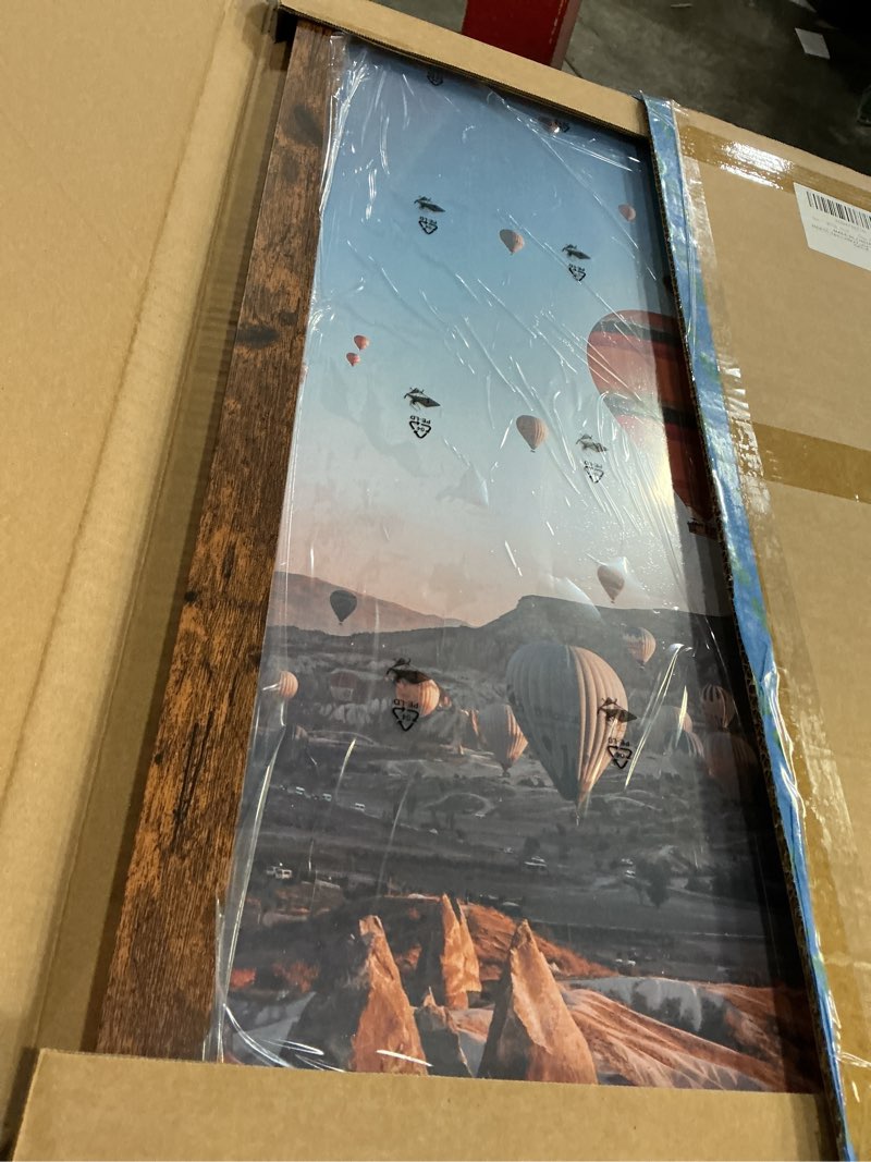 Condition photo showing Good Condition for 19x27 picture frame deep brown for wall hanging, wood 19 x 27 frame poster photo frame for wall horizontally or vertically, deep brown, 1 pack 1 19x27 inch