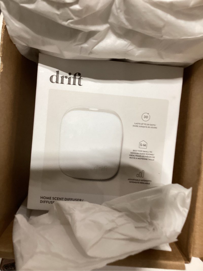 Condition photo showing As Is for Drift Home Scent Diffuser Starter Kit in Grove - Adjustable and Long Lasting Diffuser Aroma - Clean Ingredients, Pet Safe Grove Starter Kit