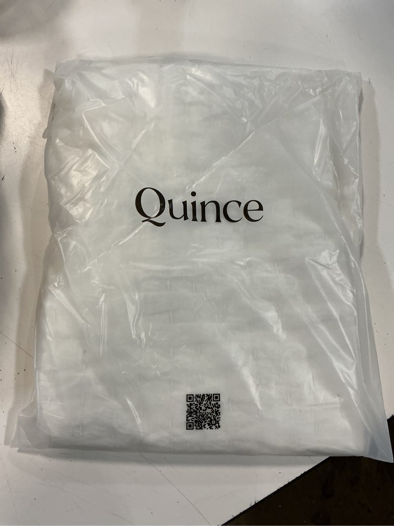 Condition photo showing Good Condition for european linen cotton stitch quilted euro sham, euro, white