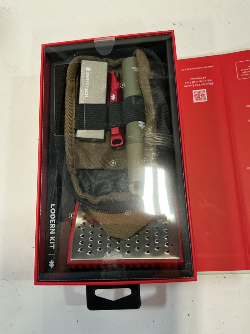 Condition photo showing Good Condition for swiss tech fixed blade kit, 6 piece, campfire, camping essentials set