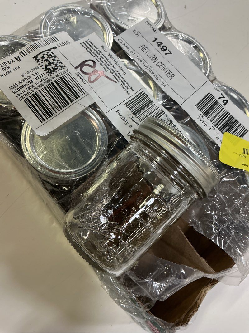 Condition photo showing Good Condition for ball regular mouth mason jar 8 oz 10 pk