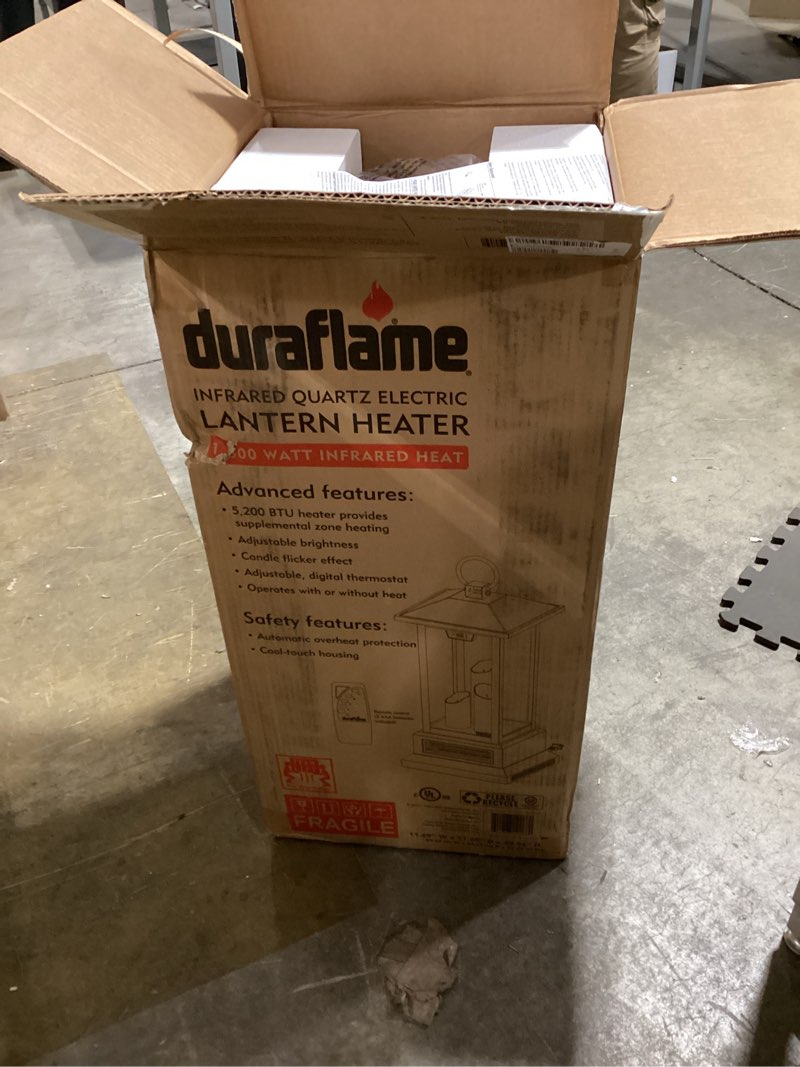 Duraflame Up to 1500-Watt Infrared Compact Personal Indoor Electric Space Heater with Remote Included 