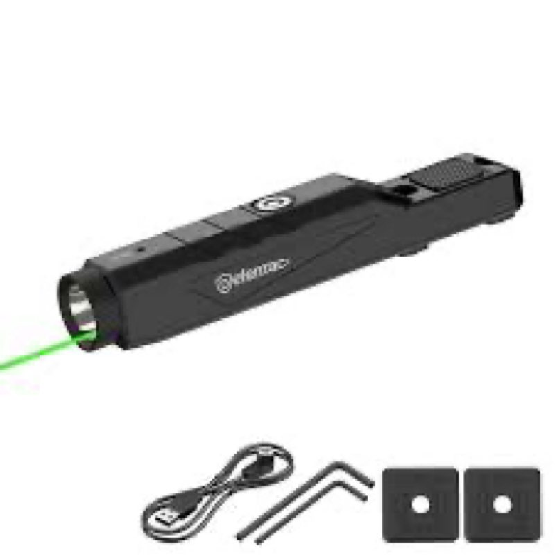 DEFENTAC 1600 Lumens Green Laser Light Combo Compatible with M-Lok/Picatinny for Rifle, Weapon Light