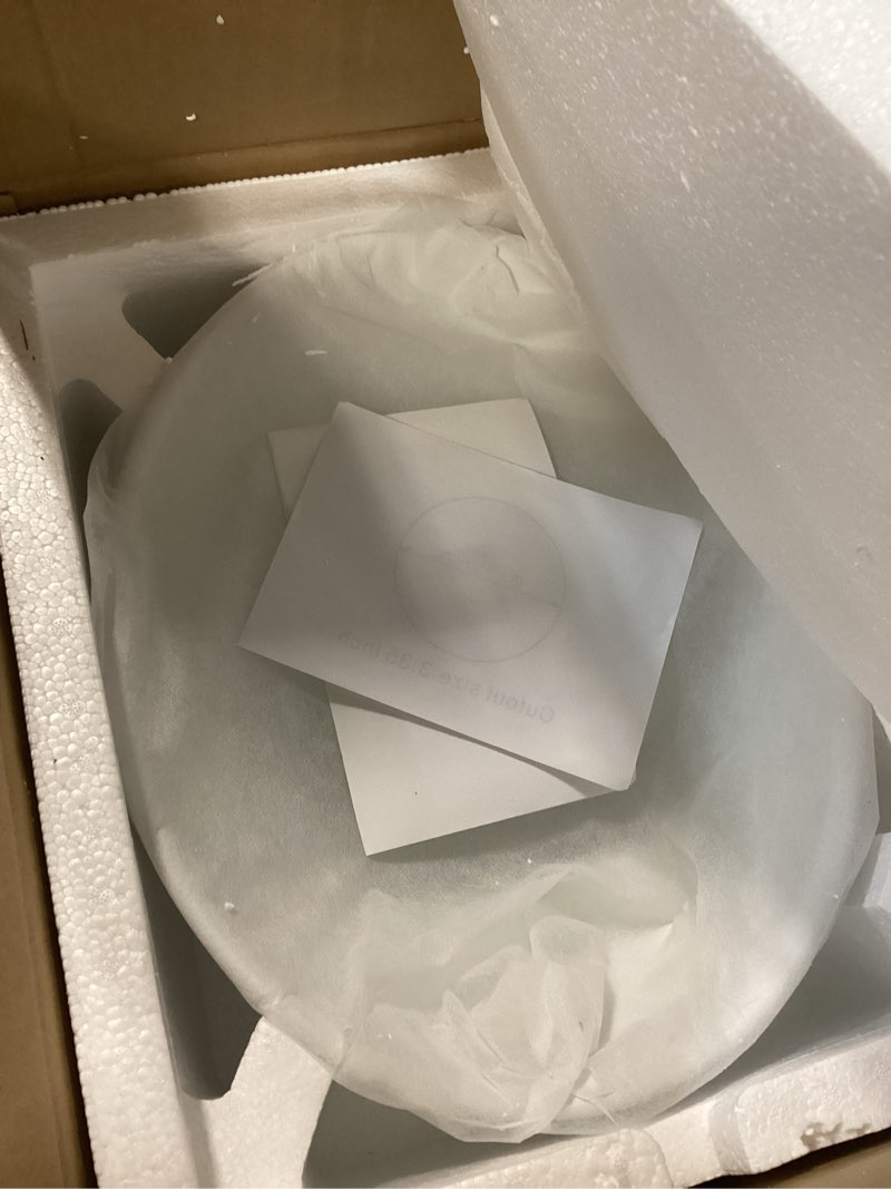 Condition photo showing Good Condition for Mocoloo Oval Vessel Sink 16'' x 13'' Bathroom Sink Countertop Oval Shape Small Ceramic Bathroom Sinks White Porcelain Vanity Bowl Above Counter Art Basin 16x13 Inch - Oval White