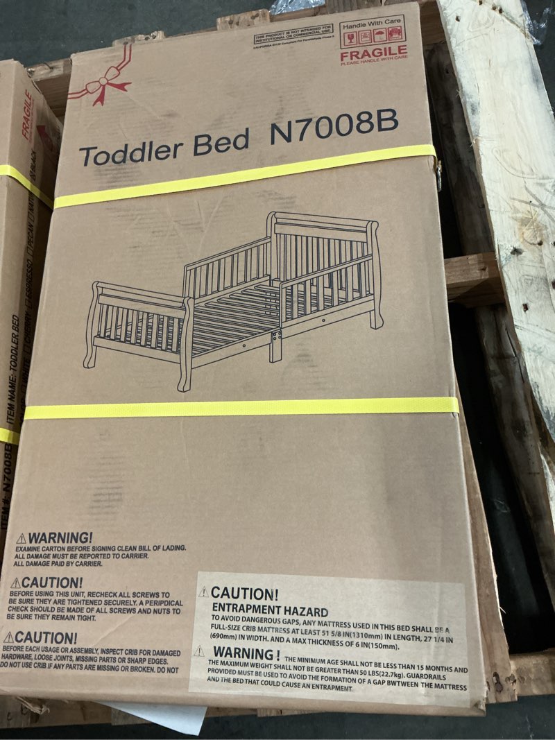 Condition photo showing New/Like New for athena classic sleigh toddler bed  black