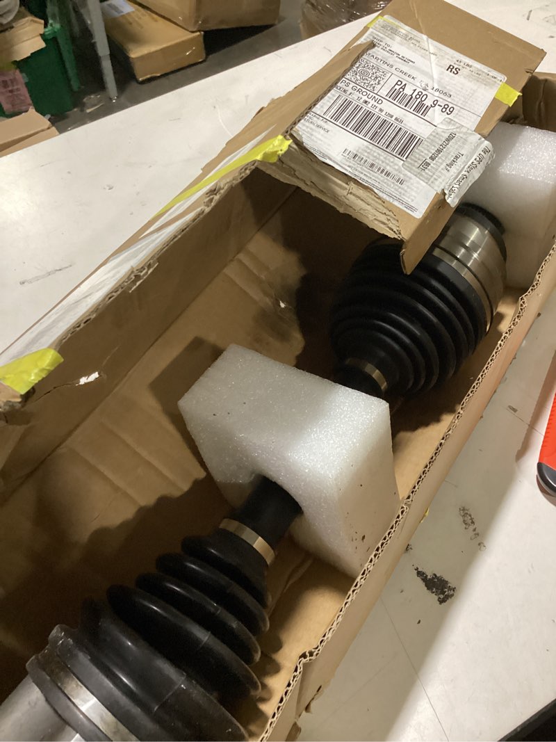 Condition photo showing As Is for front left or right cv axle shaft assembly fits for dodge ram 1500 2002-2010 4wd, for ram 1500 2011, 4.7l 5.7l 5.9l (4wd only, not for rwd), driver or passenger side