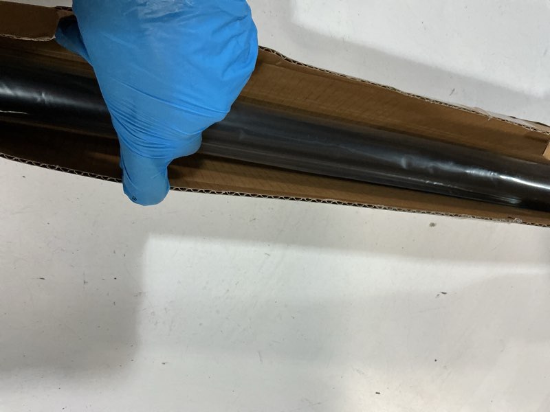 Condition photo showing New/Like New for ivilon curtain rod for windows 72 to 144 inch – 1 inch telescoping drapery rod, 3 long sections, end cap finials, black