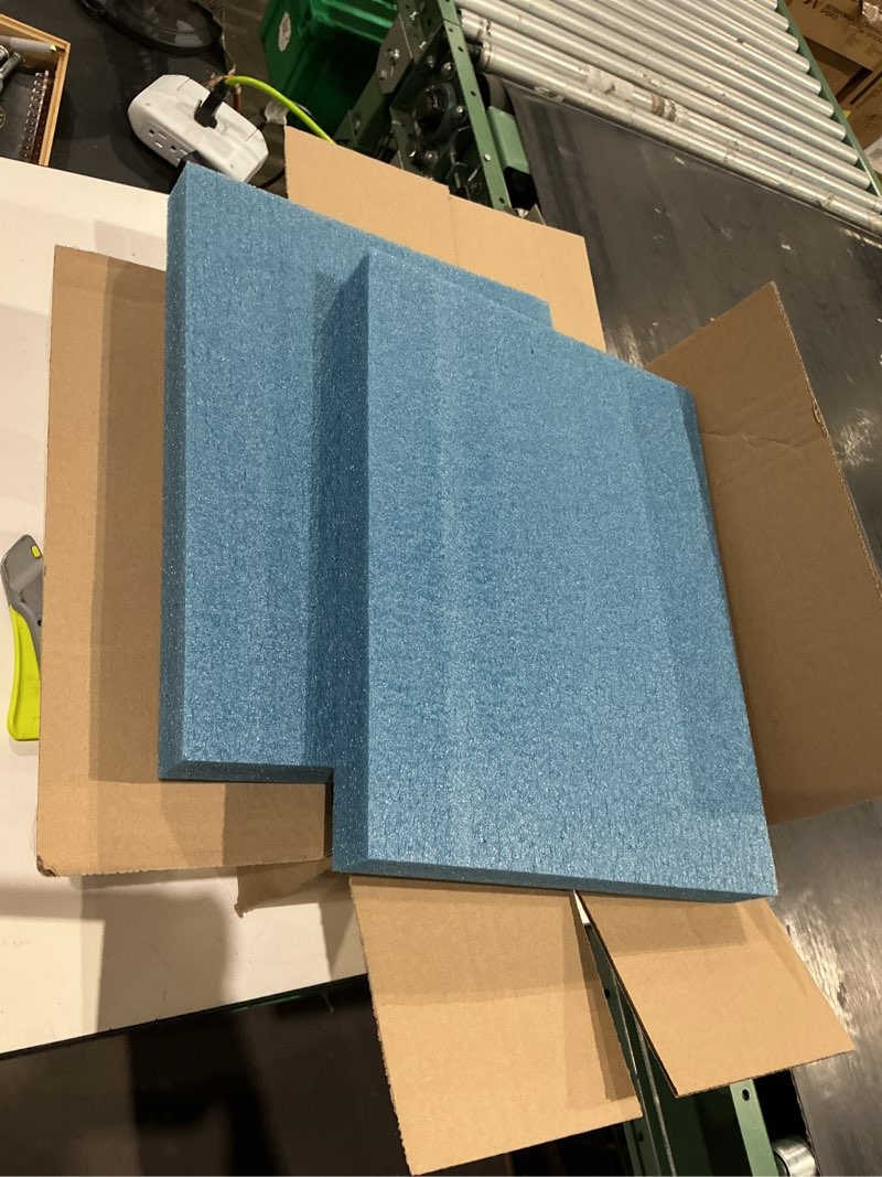 Condition photo showing Good Condition for blue high density foam 1"/2"/3"/4" thick upholstery foam padding sheet,sofa couch chair seating cushion pad replacement,diy craft foam/driving seat pad (1" thick - 12"x12")